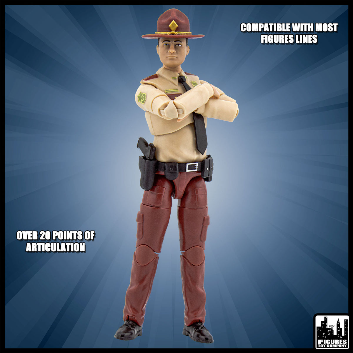 Ultimate 6.5 Inch State Trooper Action Figure With Deluxe Articulation