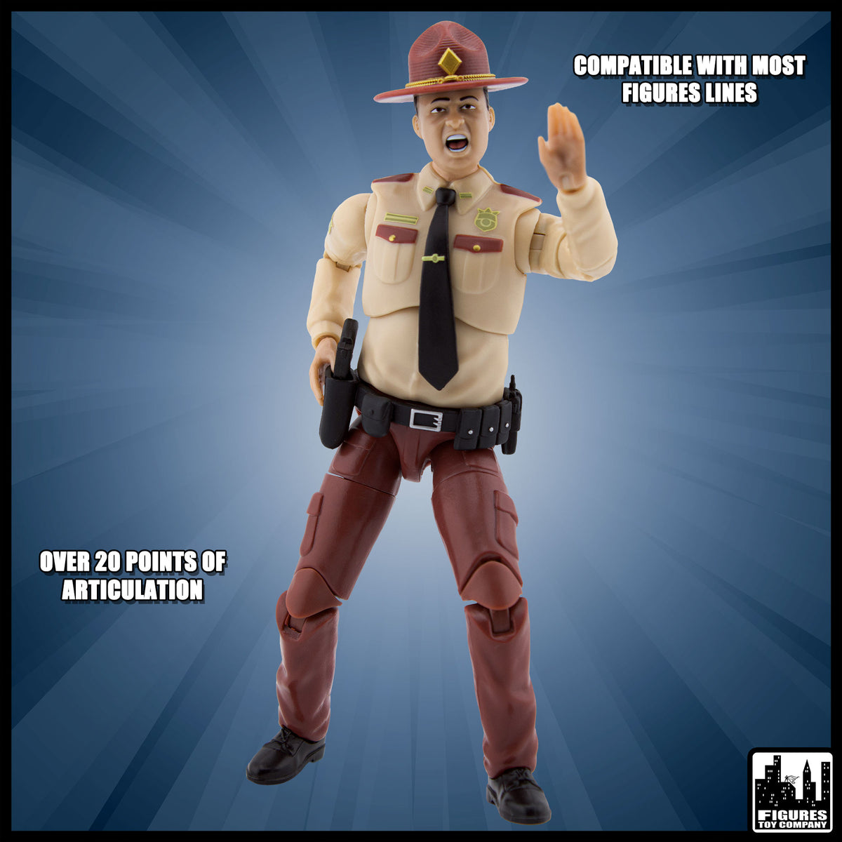 Ultimate 6.5 Inch State Trooper Action Figure With Deluxe Articulation