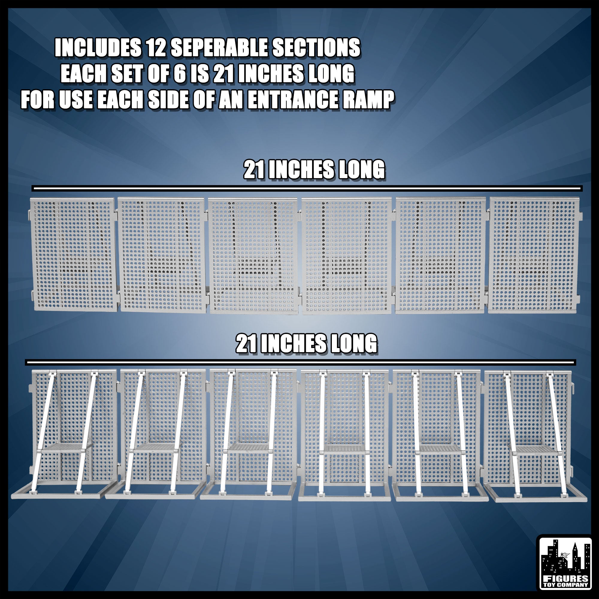 Wwe Ramp Toy Entrance Ramp Barricade Guardrails for WWE & AEW Wrestling Figures ...
