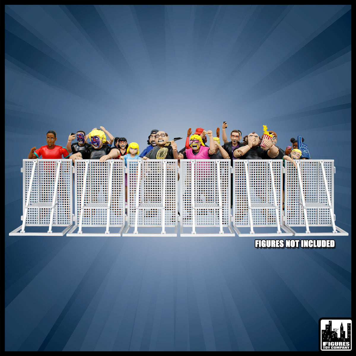 Entrance Ramp Barricade Guardrails for WWE & AEW Wrestling Action Figures