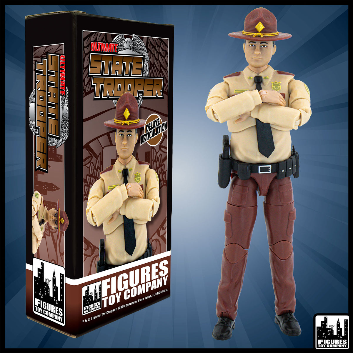 Ultimate 6.5 Inch State Trooper Action Figure With Deluxe Articulation