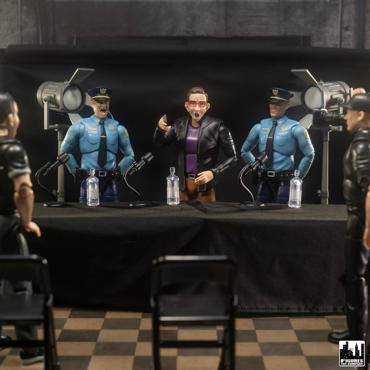 Media Scrum Accessory Set for WWE & AEW Wrestling Action Figures