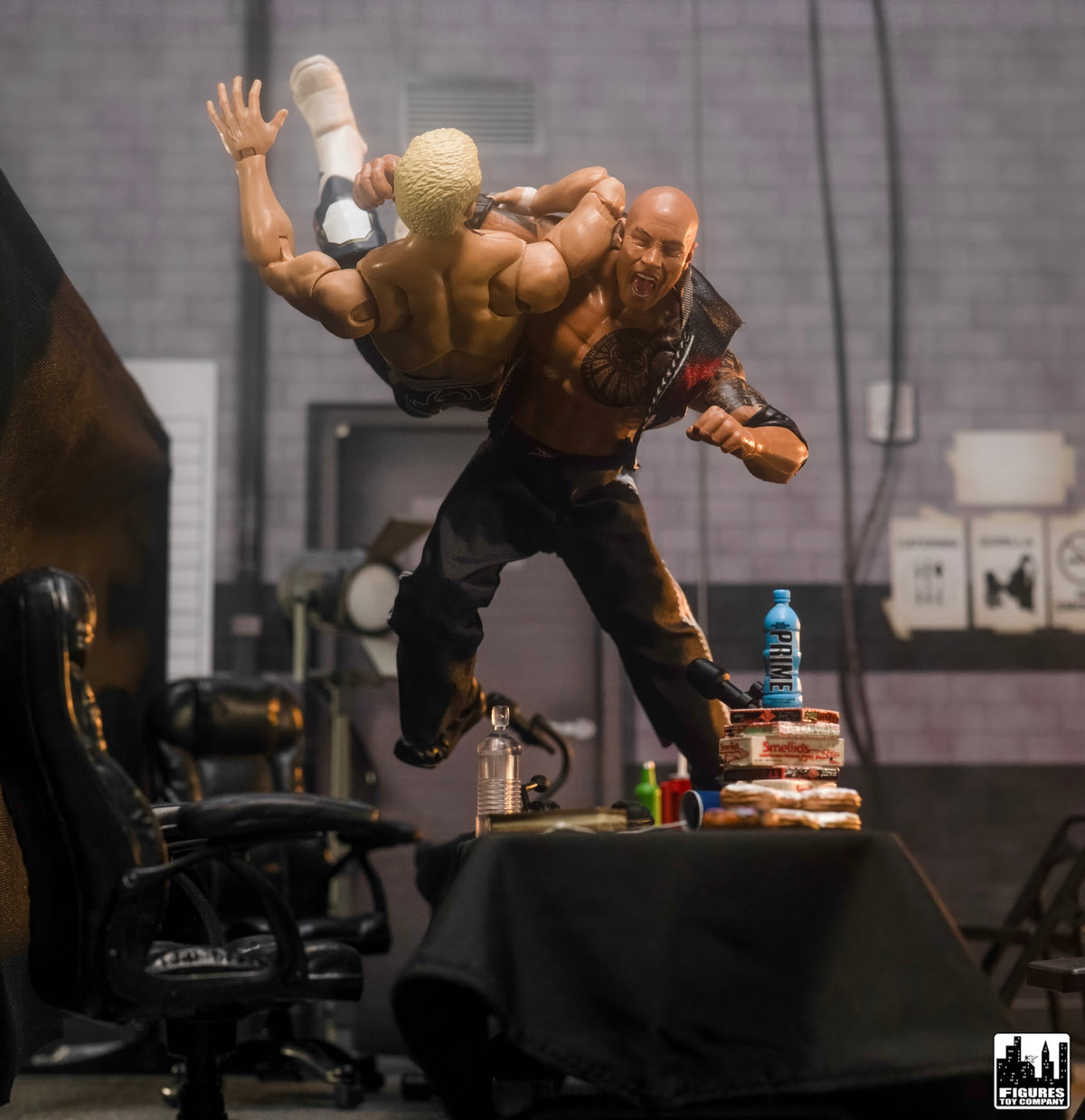 Media Scrum Accessory Set for WWE & AEW Wrestling Action Figures
