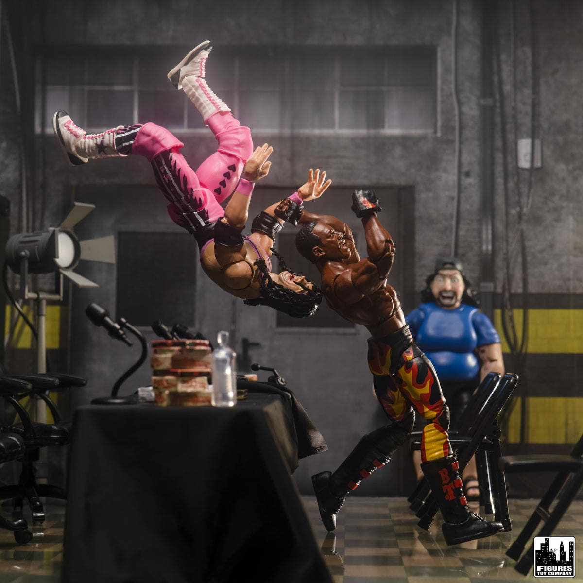 Media Scrum Accessory Set for WWE & AEW Wrestling Action Figures