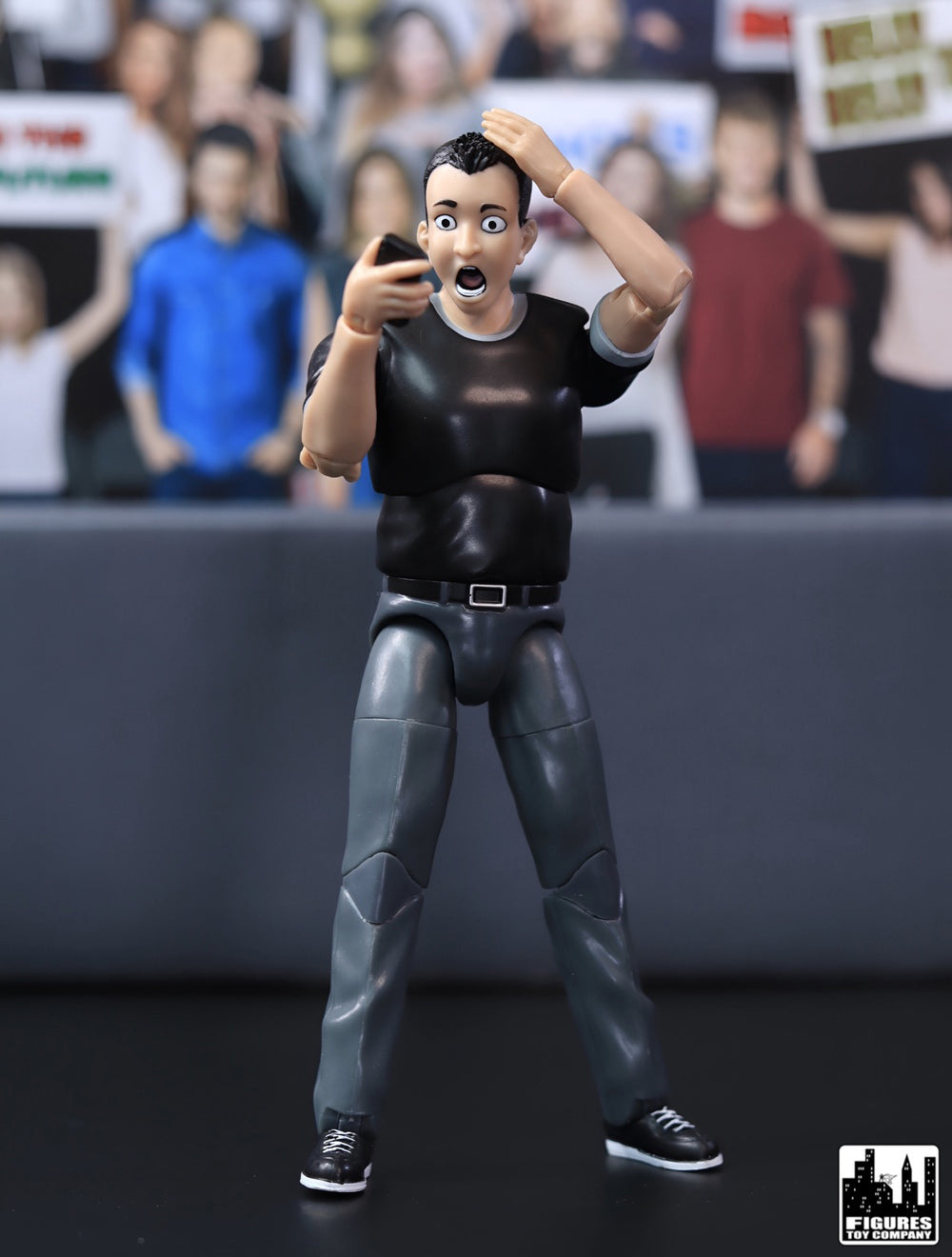 Ultimate Wrestling Crowd Fan Figures Four-Pack for WWE &amp; AEW Wrestling Figures [Series 3]