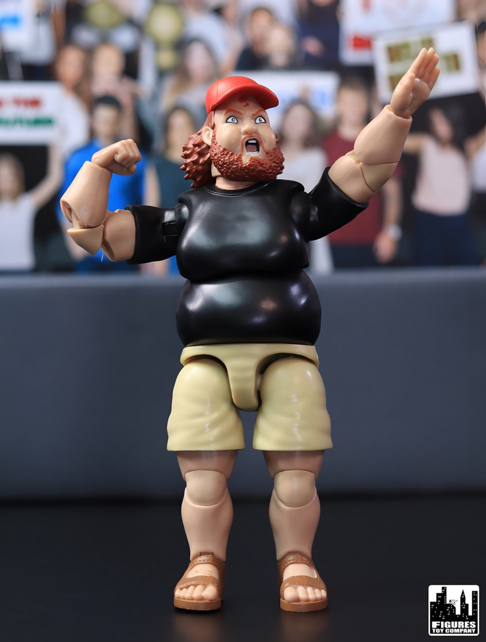 Ultimate Wrestling Crowd Fan Figures Four-Pack for WWE &amp; AEW Wrestling Figures [Series 3]