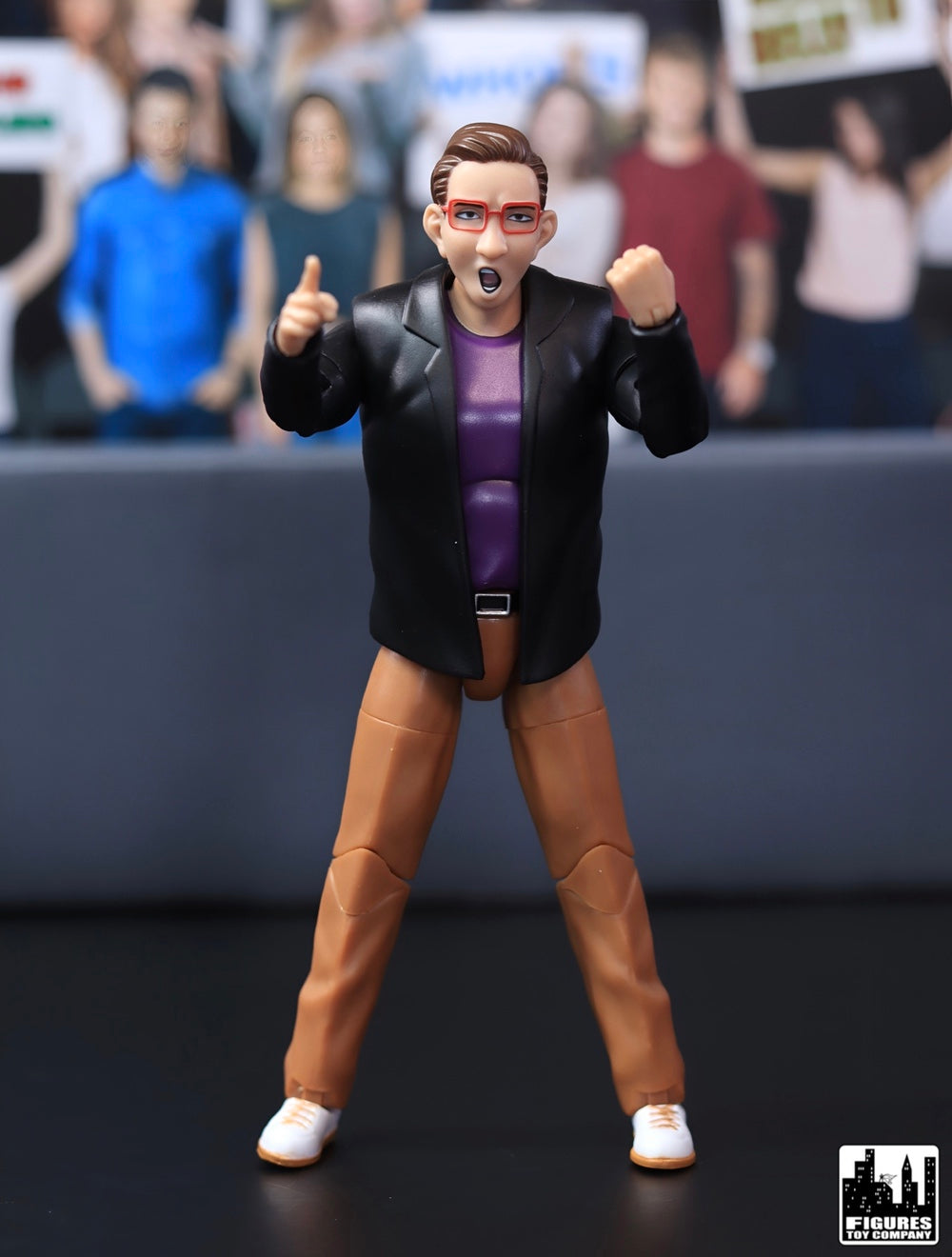 Ultimate Wrestling Crowd Fan Figures Four-Pack for WWE &amp; AEW Wrestling Figures [Series 5]