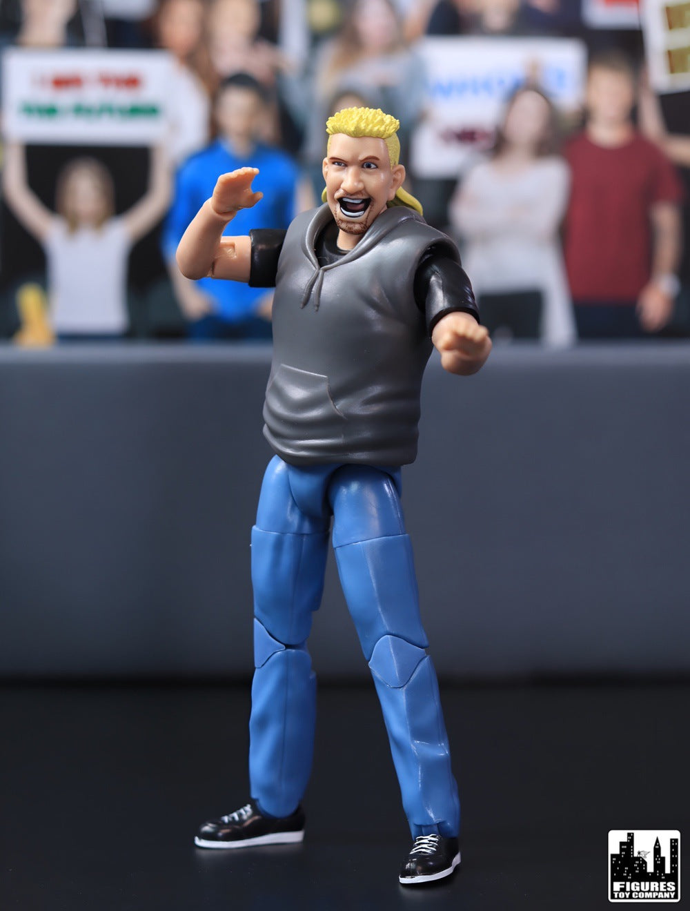 Ultimate Wrestling Crowd Fan Figures Four-Pack for WWE &amp; AEW Wrestling Figures [Series 1]