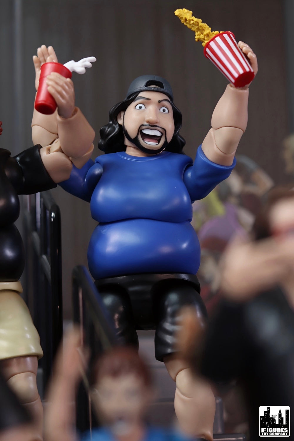 Ultimate Wrestling Crowd Fan Figures Four-Pack for WWE &amp; AEW Wrestling Figures [Series 4]