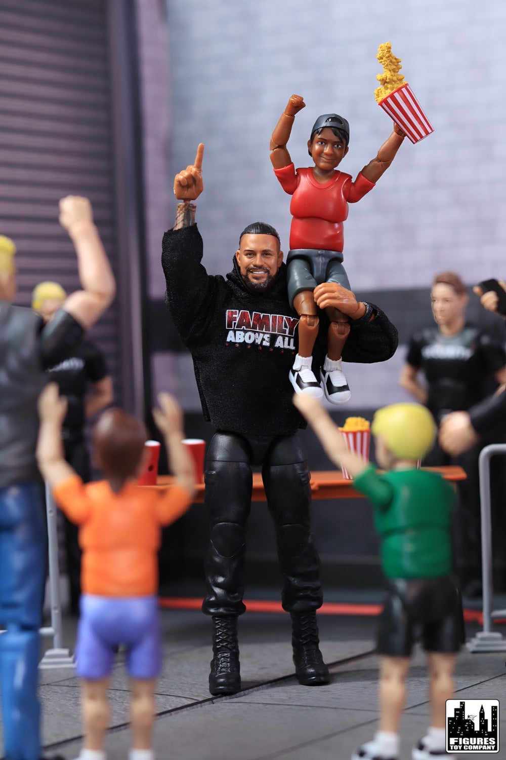 Ultimate Wrestling Crowd Fan Figures Four-Pack for WWE &amp; AEW Wrestling Figures [Series 3]