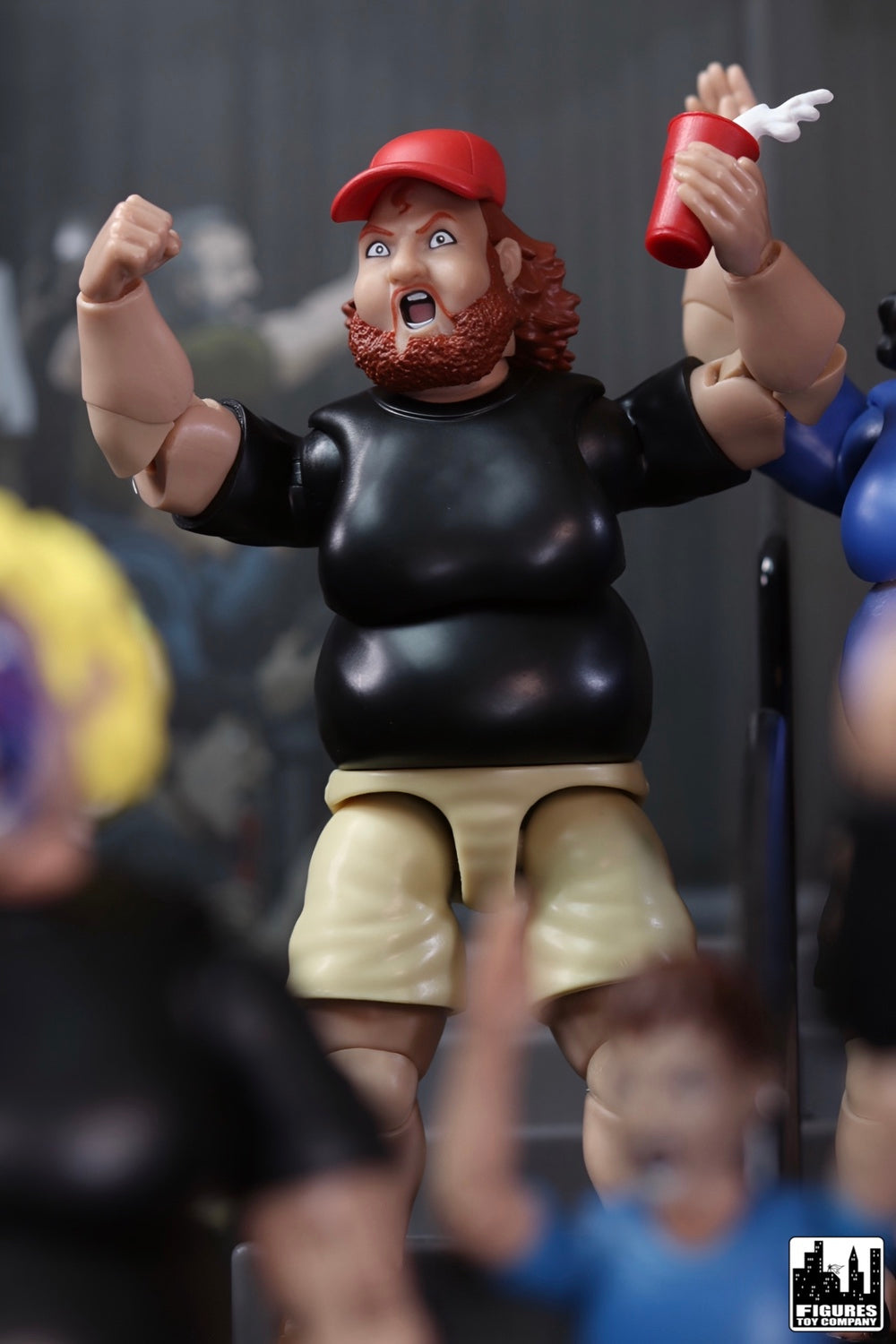 Ultimate Wrestling Crowd Fan Figures Four-Pack for WWE &amp; AEW Wrestling Figures [Series 3]