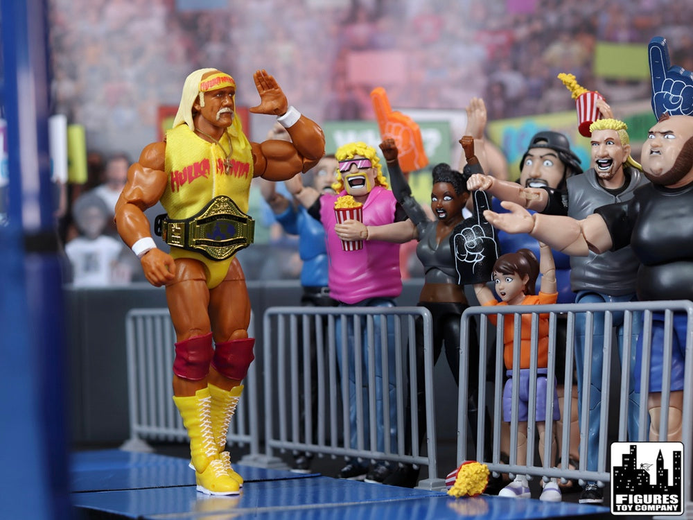 Ultimate Wrestling Crowd Fan Figures Four-Pack for WWE &amp; AEW Wrestling Figures [Series 3]