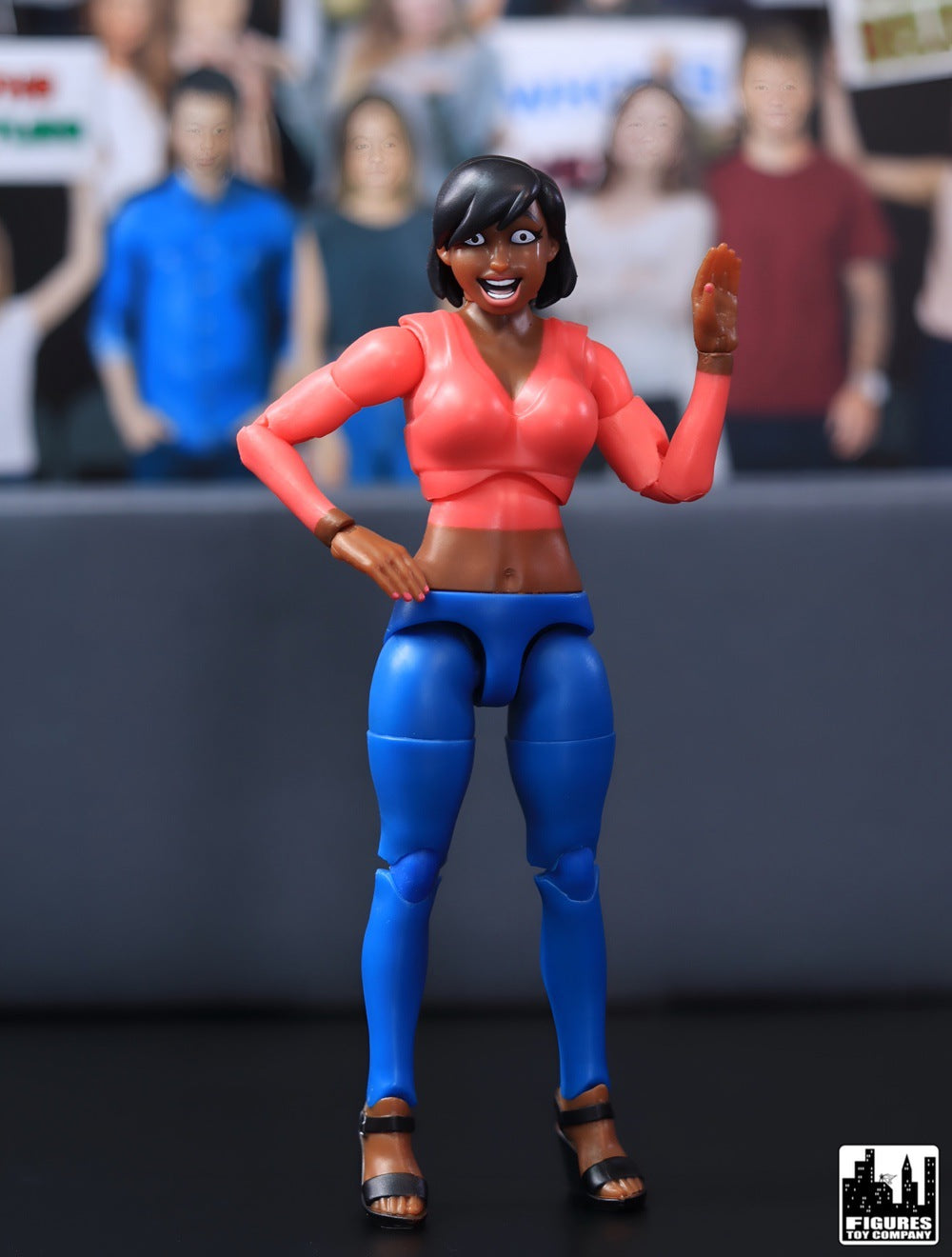 Ultimate Wrestling Crowd Fan Figures Four-Pack for WWE &amp; AEW Wrestling Figures [Series 2]