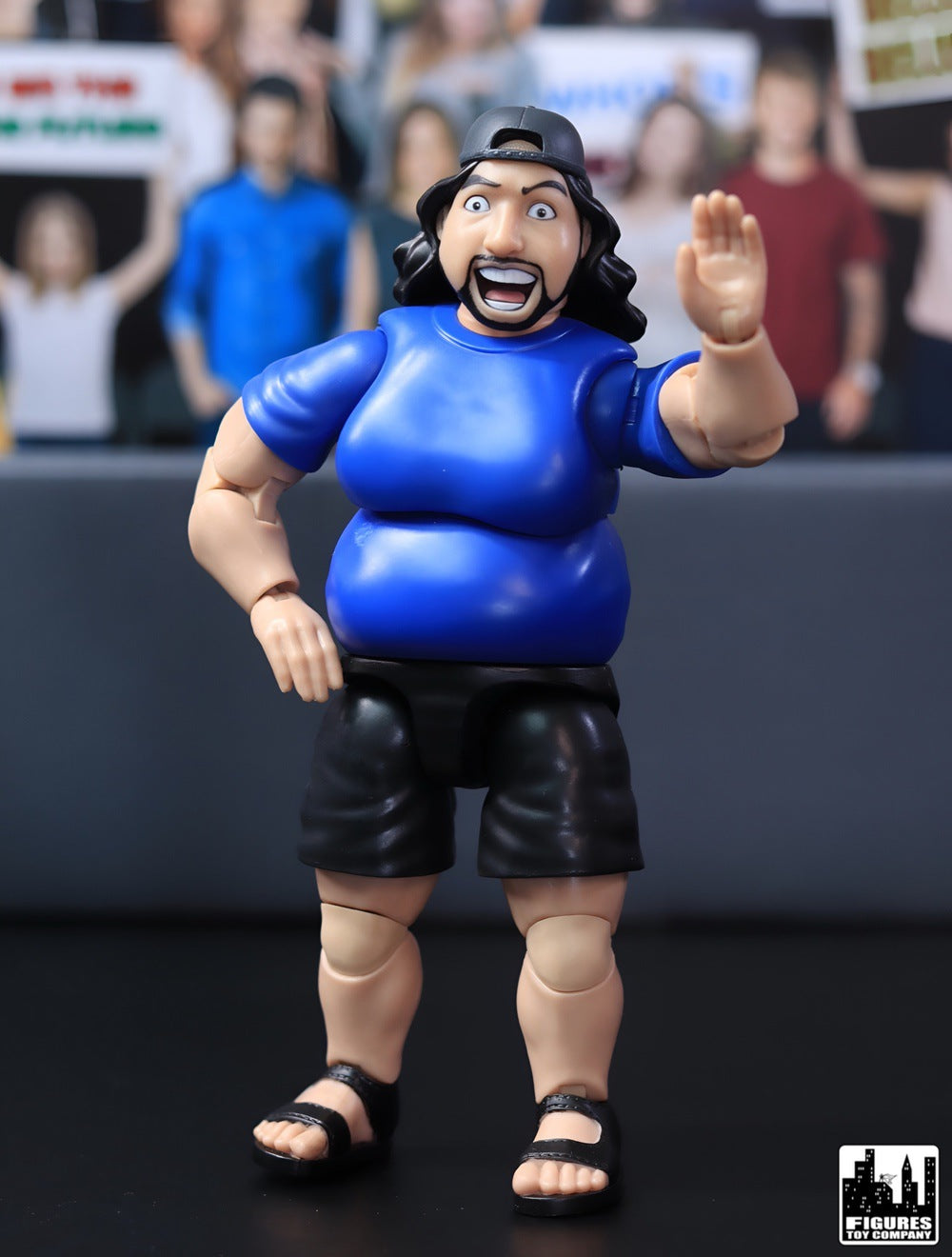 Ultimate Wrestling Crowd Fan Figures Four-Pack for WWE &amp; AEW Wrestling Figures [Series 4]