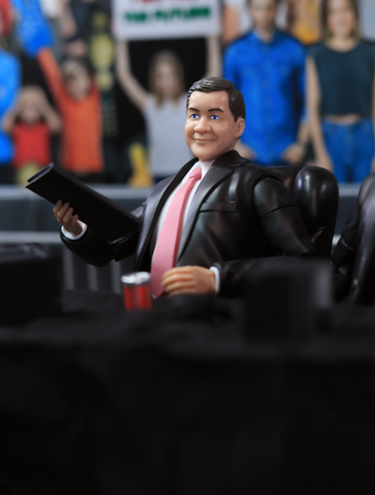 Ultimate Talking Wrestling Ring Announcer Figure for WWE &amp; AEW Action Figures