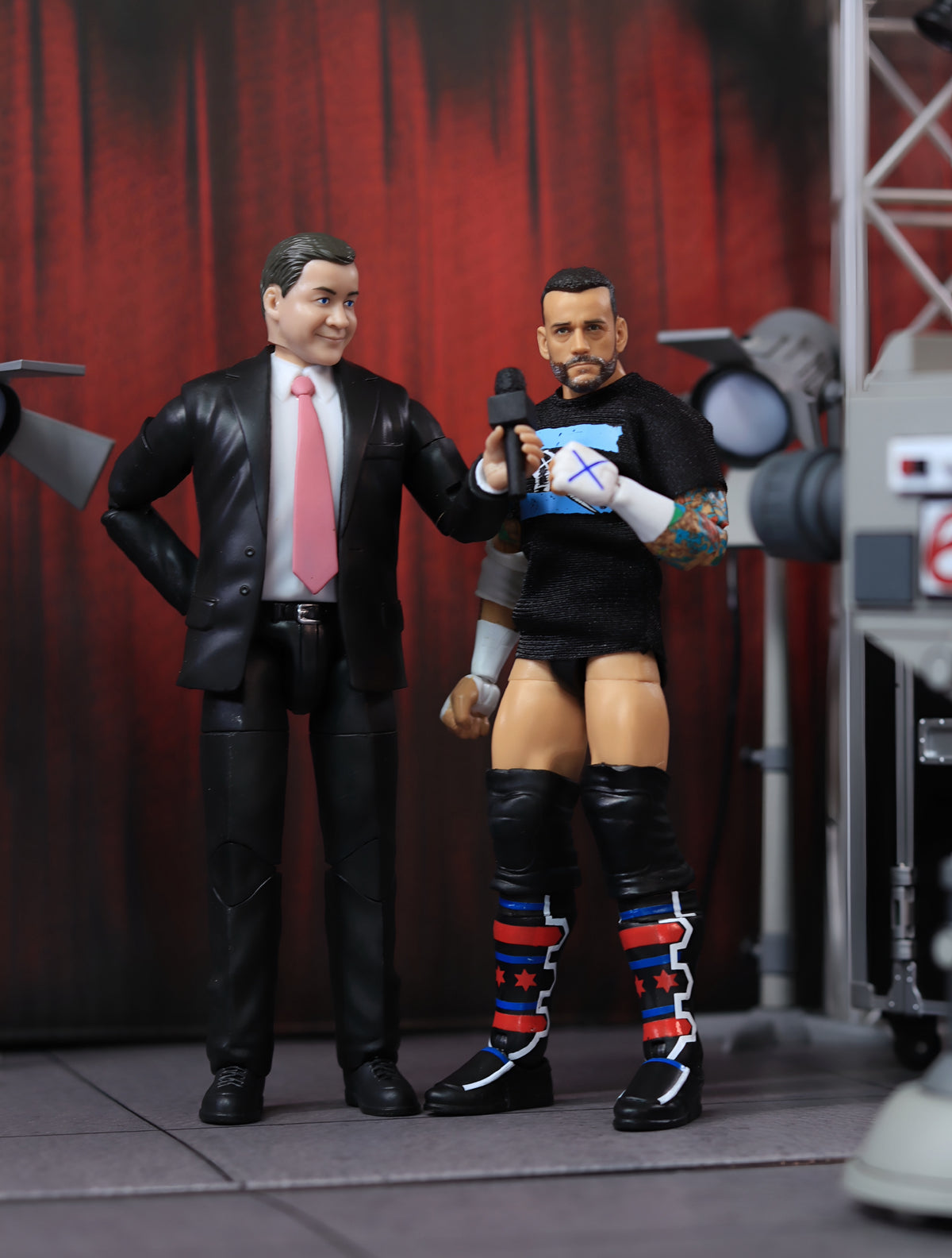 Ultimate Talking Wrestling Ring Announcer Figure for WWE &amp; AEW Action Figures