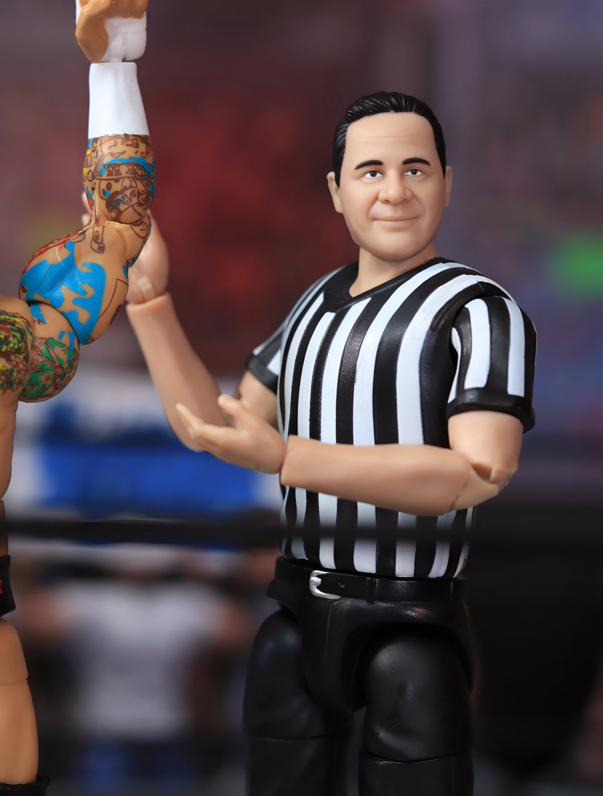 Ultimate 3 Counting &amp; Talking Wrestling Referee Figure for WWE &amp; AEW Figures