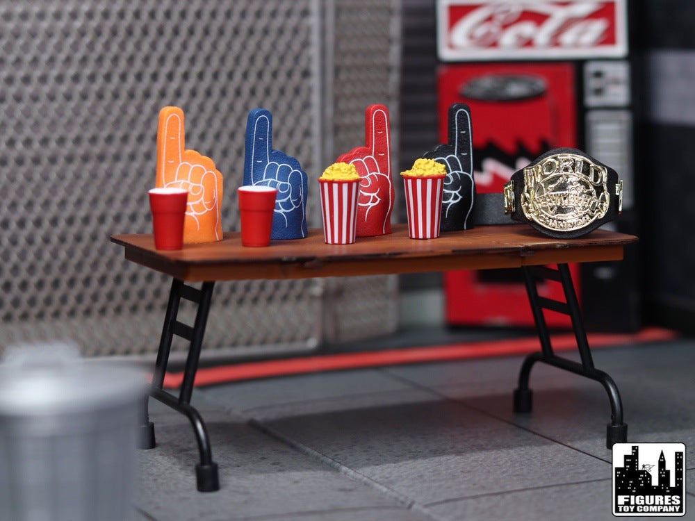 Ultimate Wrestling Crowd Fan Figures Accessory Pack for WWE &amp; AEW Wrestling Figures