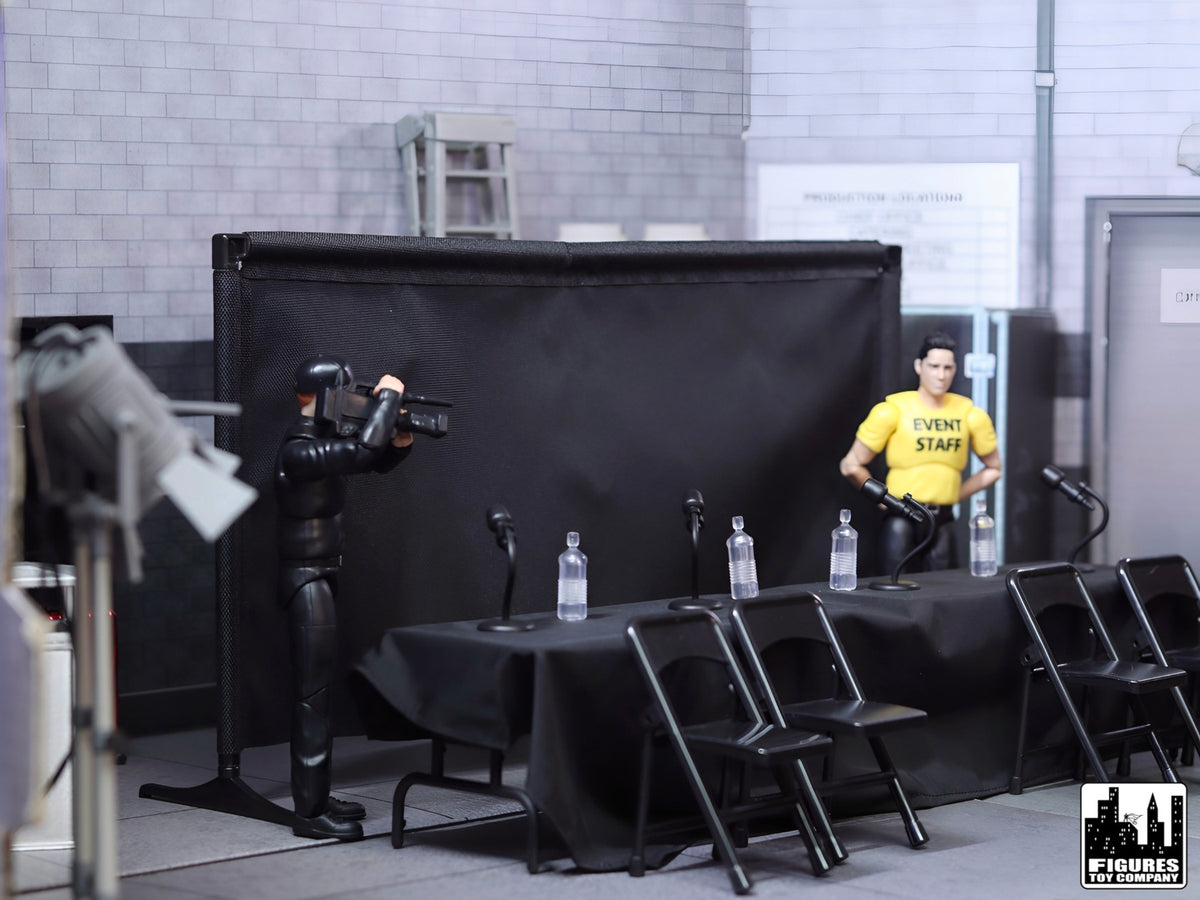 Media Scrum Accessory Set for WWE & AEW Wrestling Action Figures