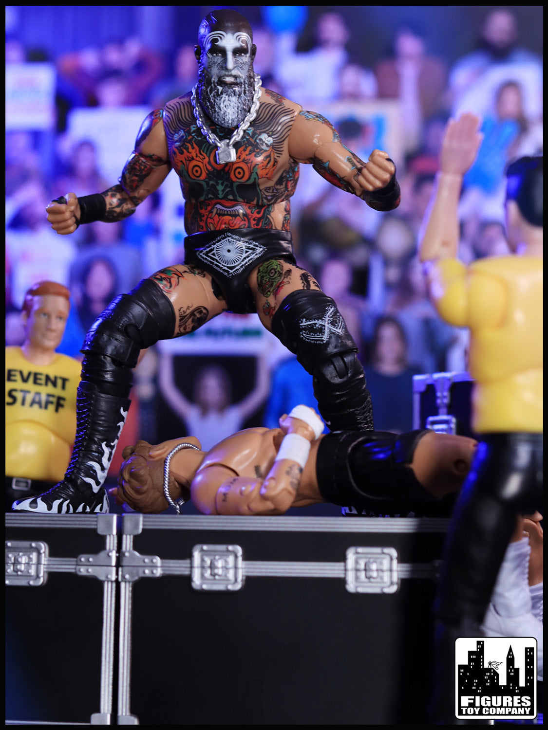 Set of 2 Road Cases for WWE &amp; AEW Wrestling Action Figures