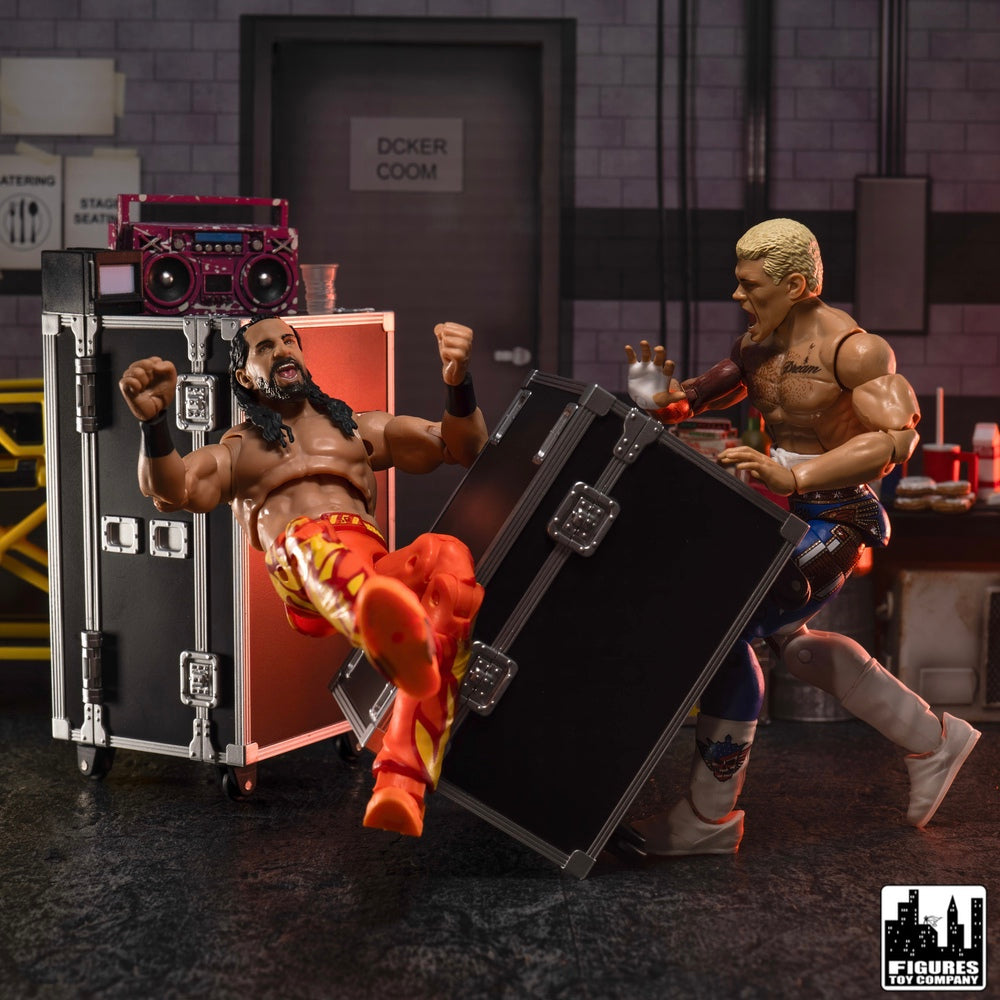 Set of 2 Road Cases for WWE &amp; AEW Wrestling Action Figures