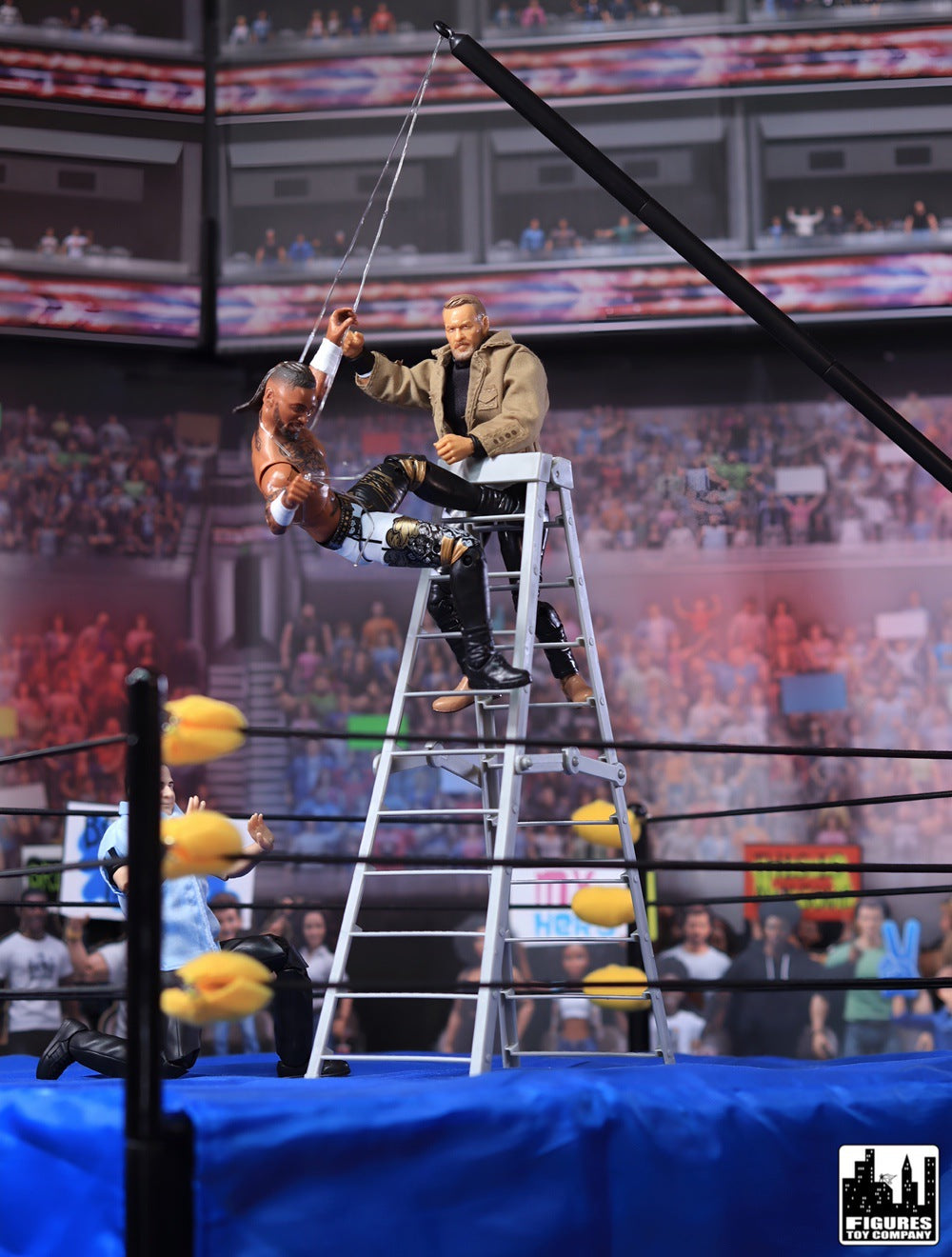 Wrestling Action Figure Suspension Kit for WWE &amp; AEW Wrestling Action Figures