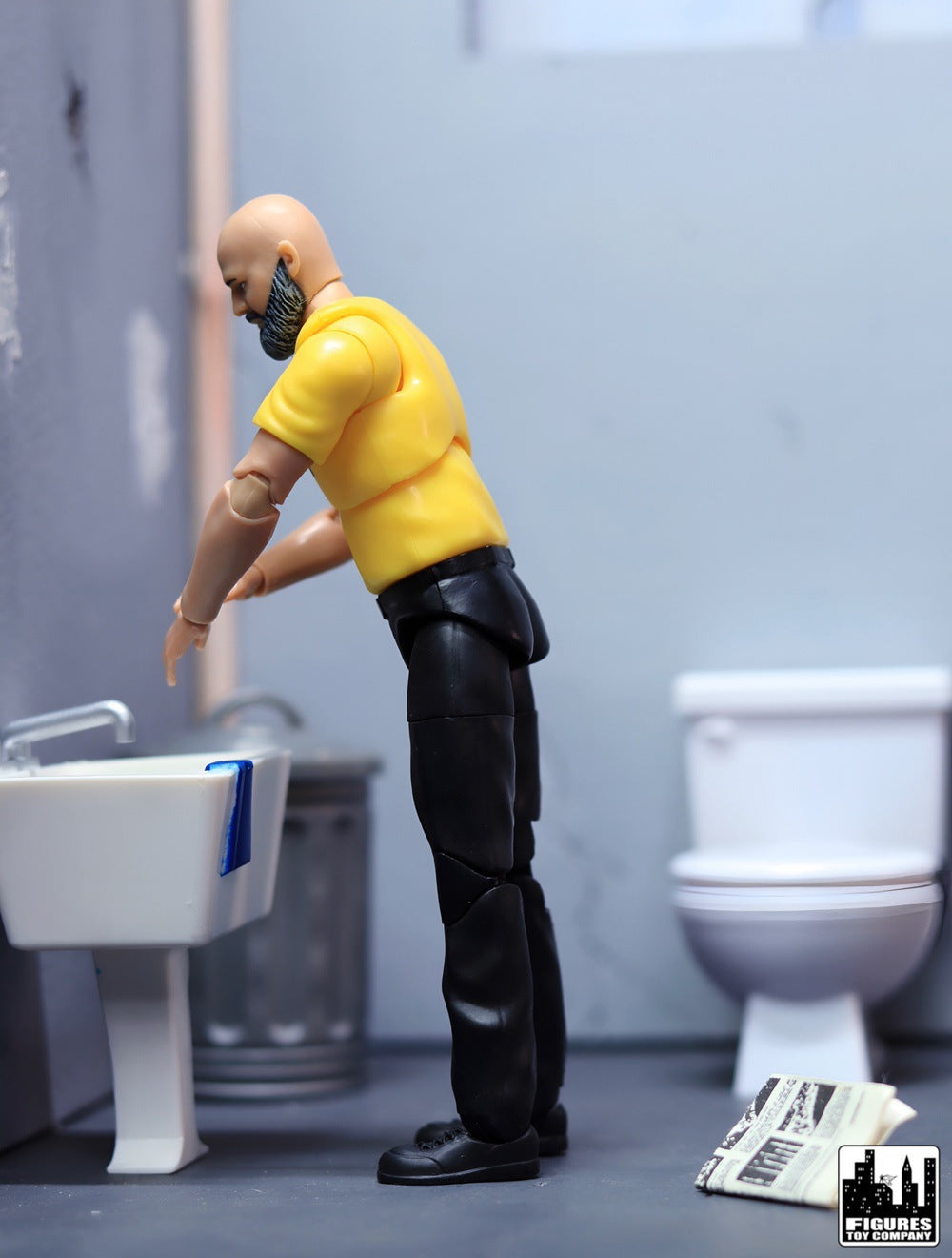 Set of 2 Toilets for WWE &amp; AEW Wrestling Action Figures