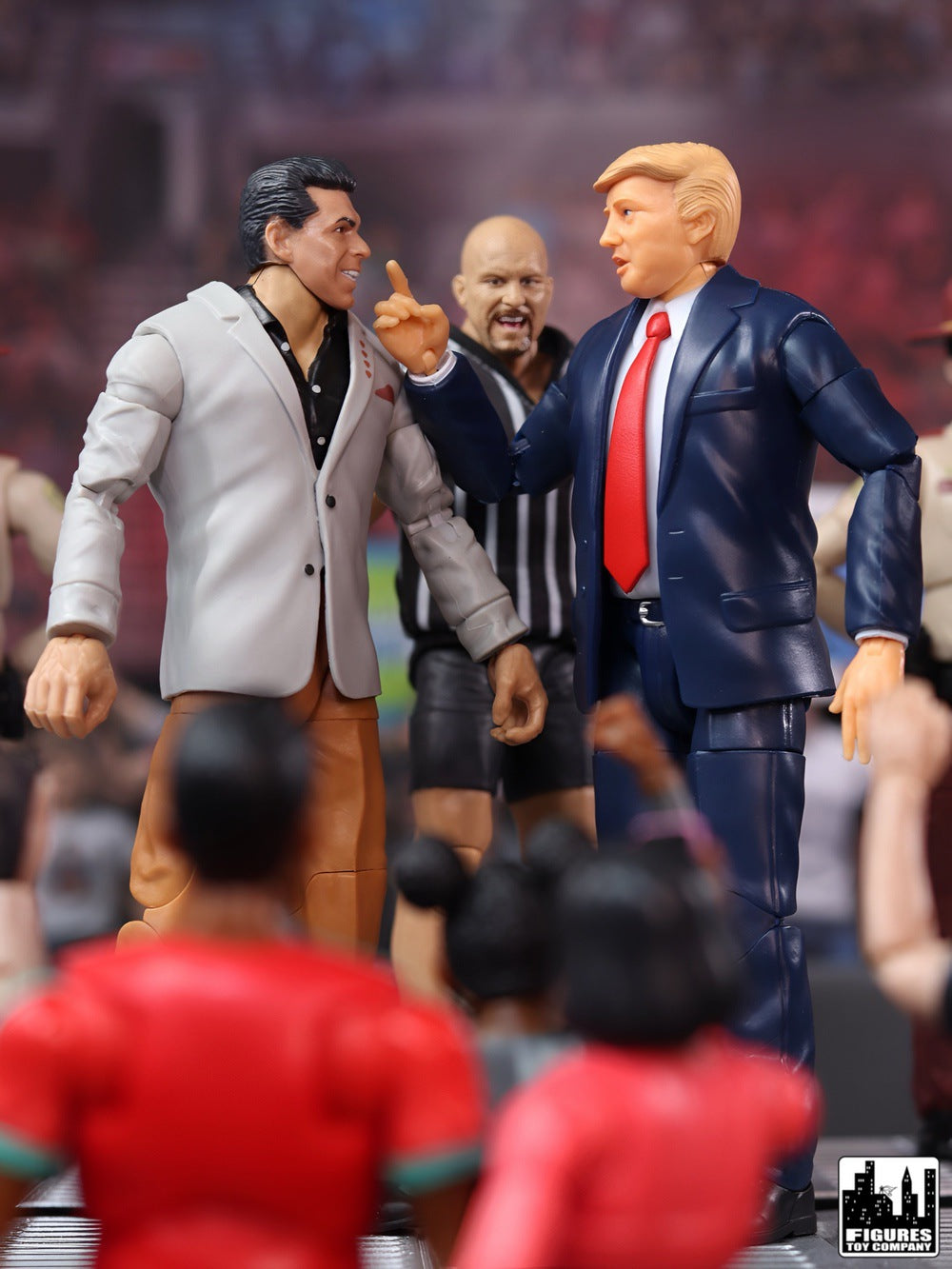 President Trump Talking Action Figure With Deluxe Articulation &amp; Podium