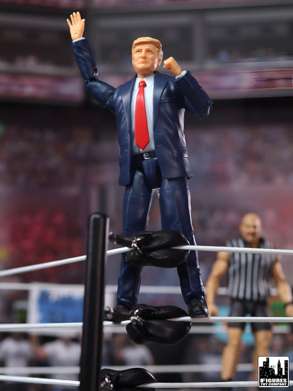 President Trump Talking Action Figure With Deluxe Articulation &amp; Podium