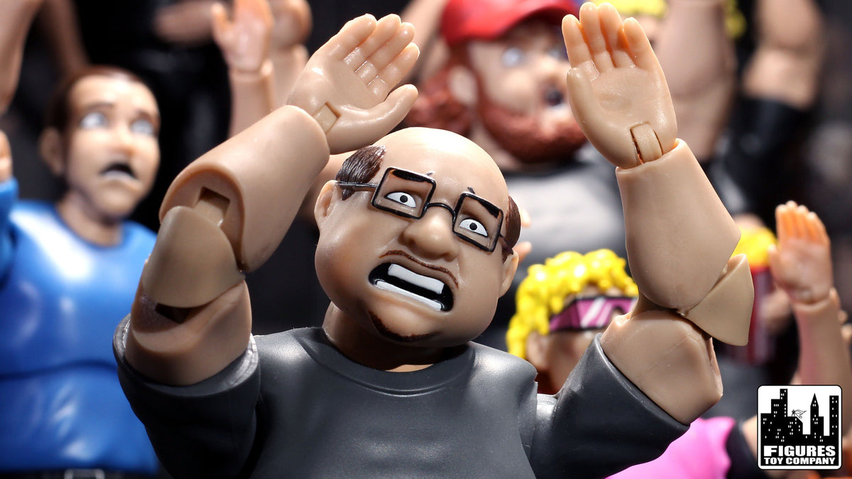Ultimate Wrestling Crowd Fan Figures Four-Pack for WWE &amp; AEW Wrestling Figures [Series 1]