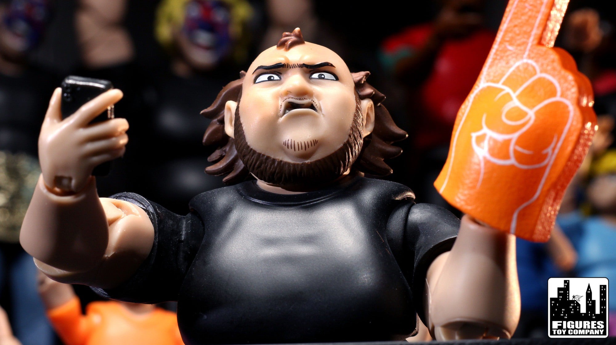 Ultimate Wrestling Crowd Fan Figures Four-Pack for WWE & AEW Figures ...