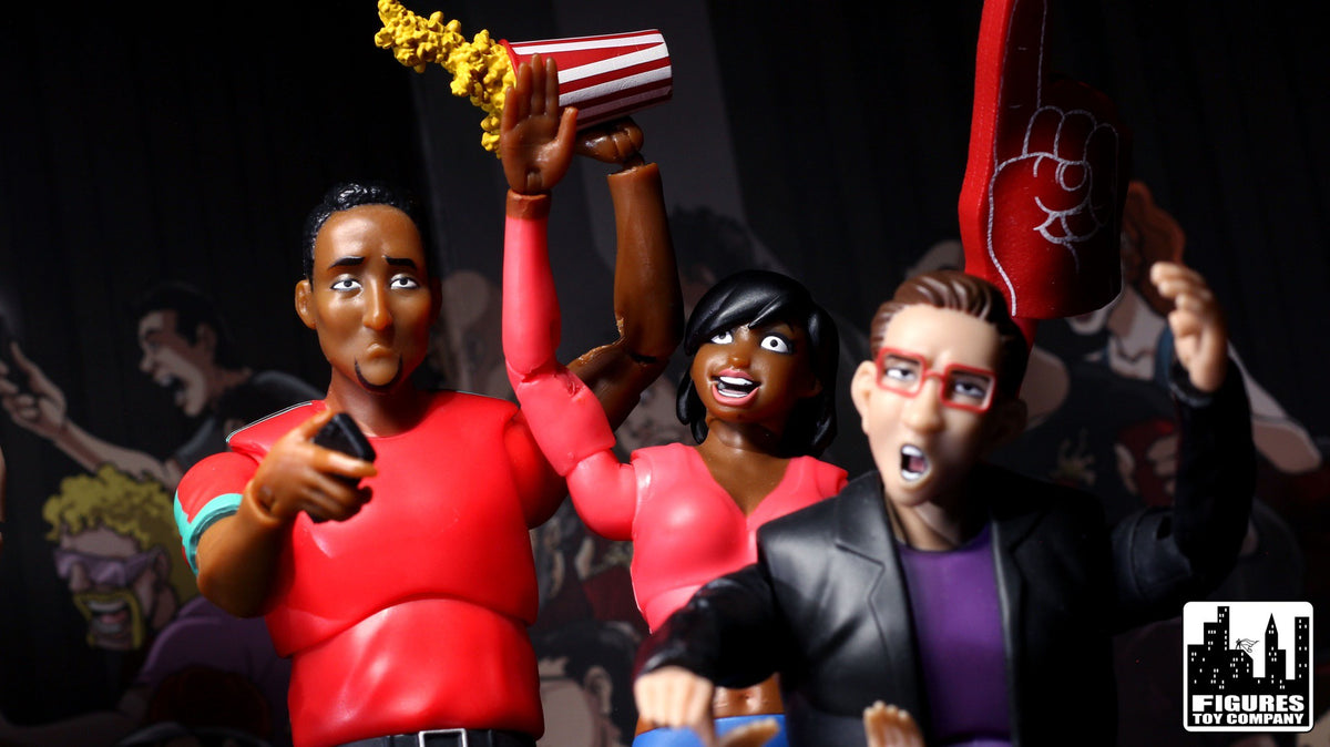 Ultimate Wrestling Crowd Fan Figures for WWE &amp; AEW Action Figures: Marvin