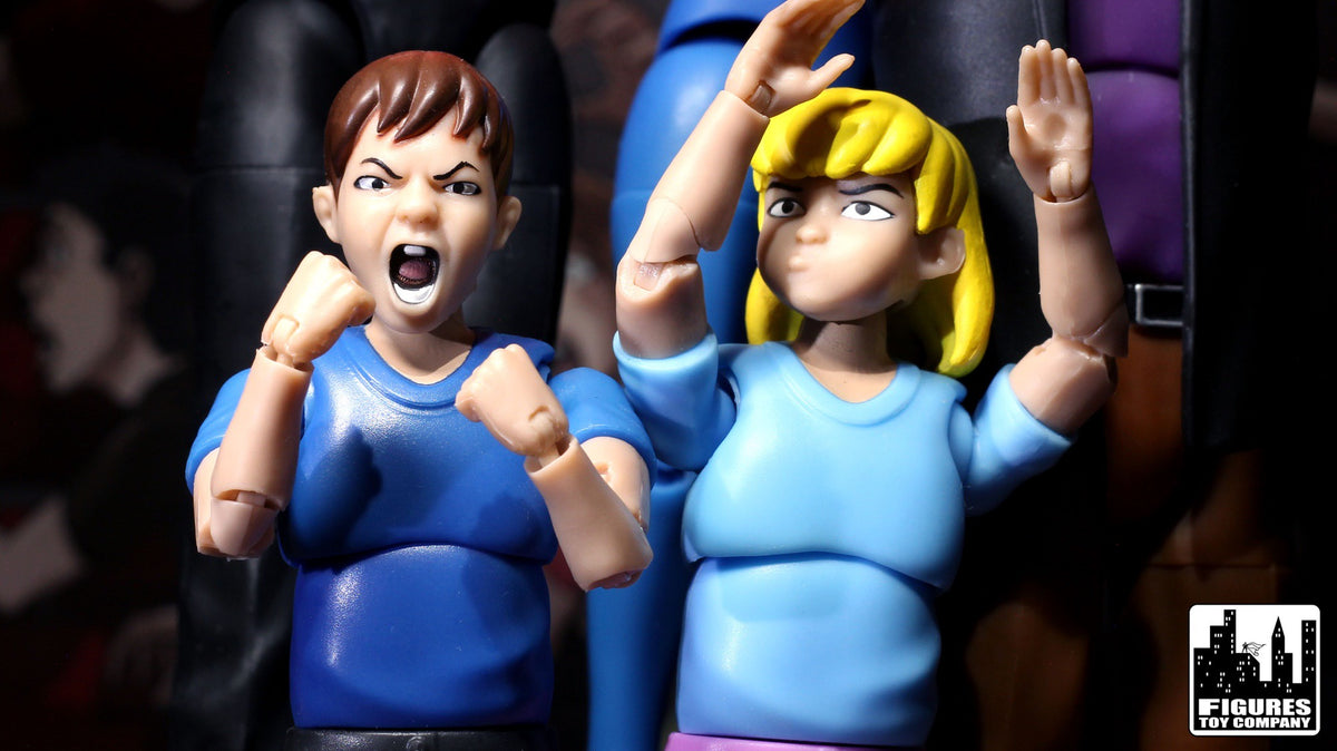 Ultimate Wrestling Crowd Fan Figures Four-Pack for WWE &amp; AEW Wrestling Figures [Series 1]
