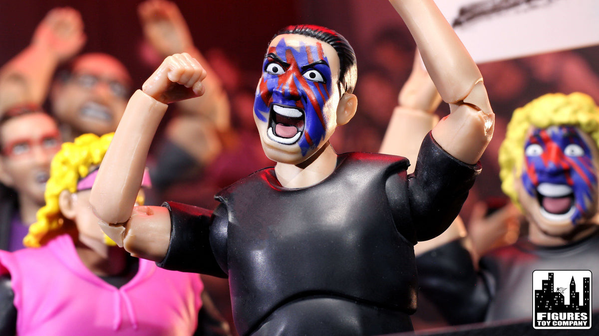 Ultimate Wrestling Crowd Fan Figures Four-Pack for WWE &amp; AEW Wrestling Figures [Series 5]