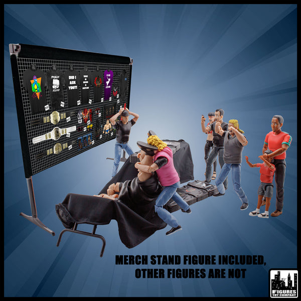 Merch Stand Accessory Set for WWE & AEW Wrestling Action Figures ...