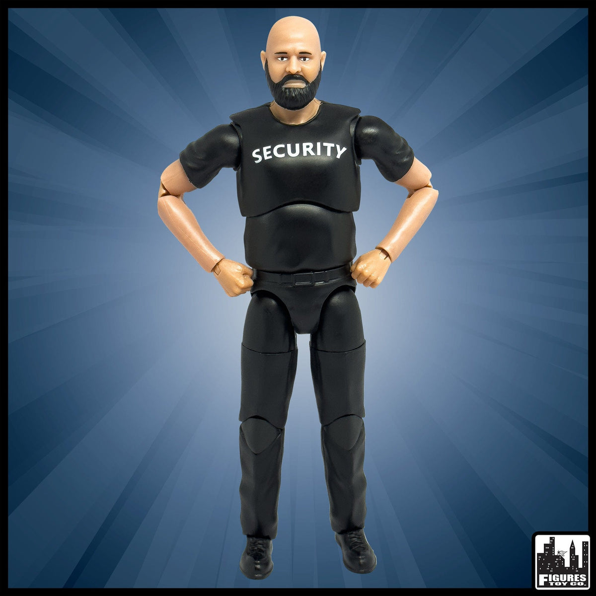 Ultimate Security Guard With Deluxe Articulation for WWE &amp; AEW Wrestling Action Figures