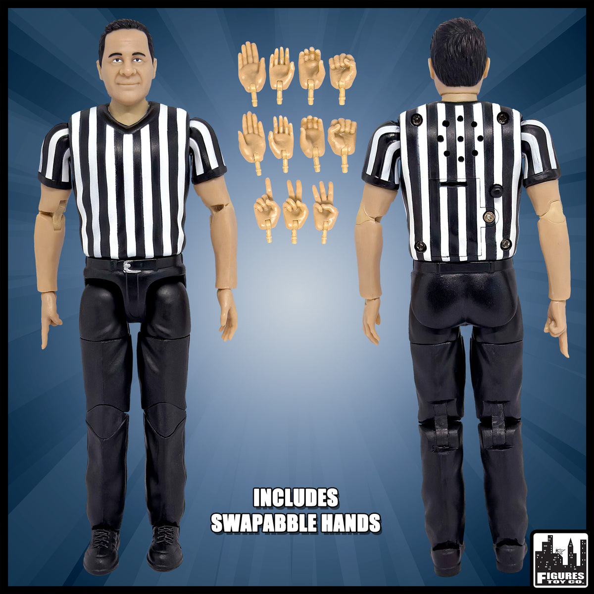 Super Deluxe Wrestling Action Figure Ring &amp; Accessory Set For WWE &amp; AEW Wrestling Figures