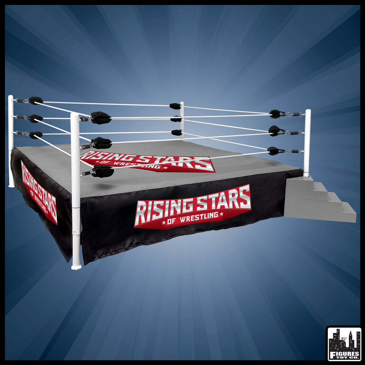 Rising Stars of Wrestling Ring for WWE &amp; AEW Wrestling Action Figures