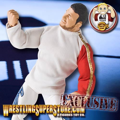 White &amp; Red Sweatshirt for WWE &amp; AEW Wrestling Action Figures