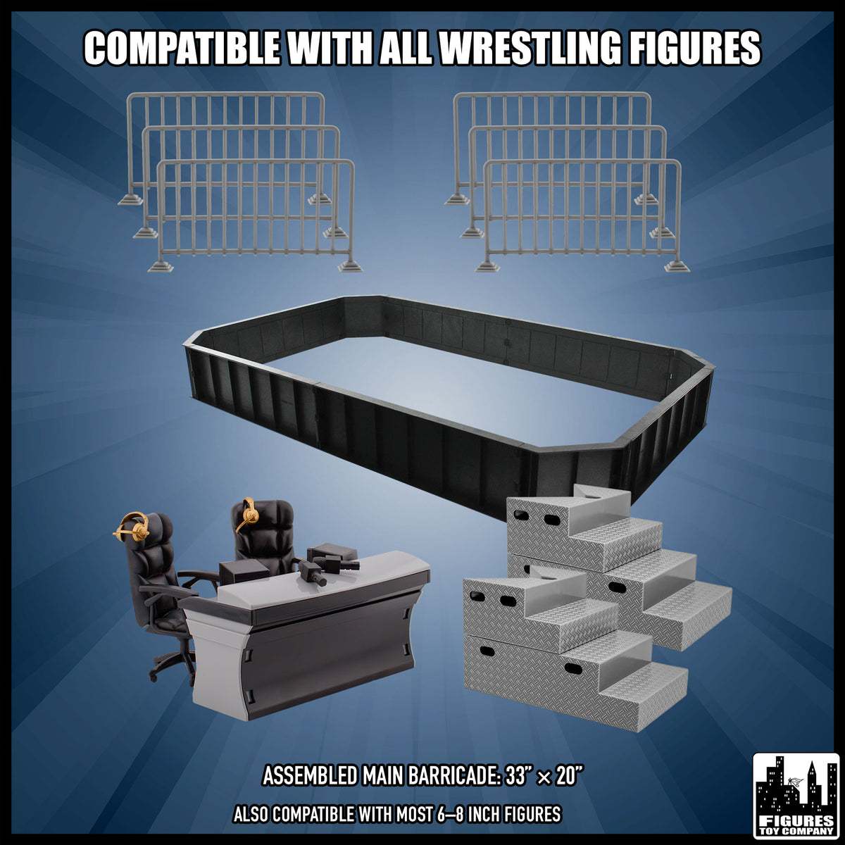 Arena Deal Accessory Set for wrestling figures — compatibility guide.