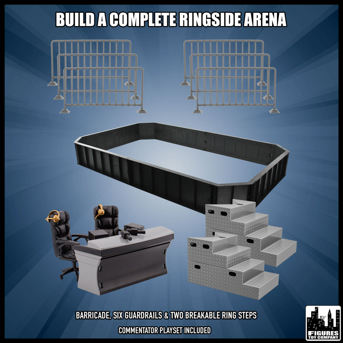 Arena Deal Accessory Set for wrestling figures — match setup ideas.