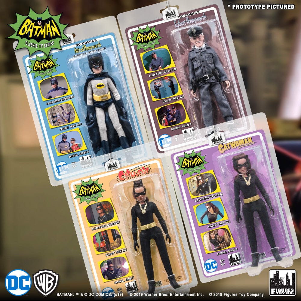 Batman Classic 1966 TV Series Action Figures Series 6: Set of all 4