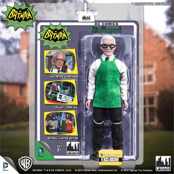Batman Classic TV Series 8 Inch Action Figure: Alfred Pennyworth Green Apron Variant