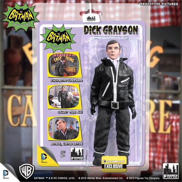 Batman Classic TV Series 8 Inch Action Figure: Dick Grayson Undercover Agent Variant