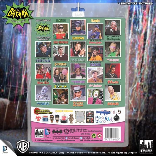 Batman Classic TV Series 8 Inch Action Figure: Joker With Utility Belt Variant