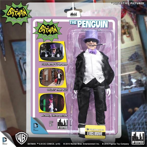Batman Classic TV Series 8 Inch Action Figure: The Penguin Black Mask Variant