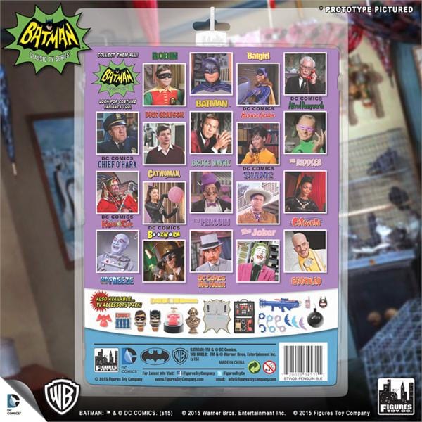 Batman Classic TV Series 8 Inch Action Figure: The Penguin Black Mask Variant