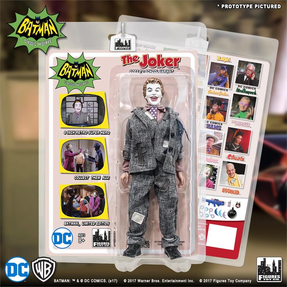 Batman Classic TV Series 8 Inch Action Figures: The Joker Goes to School Variant