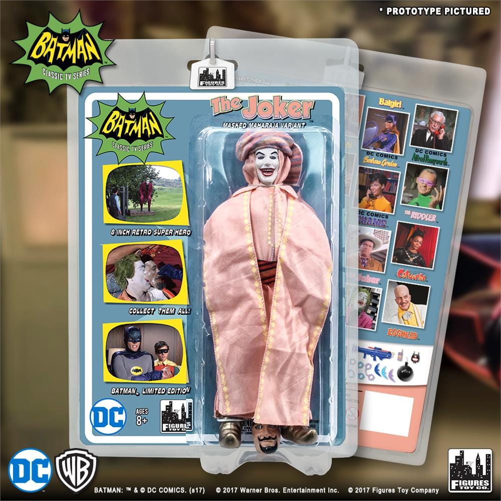 Batman Classic TV Series 8 Inch Action Figures: The Joker Masked Maharaja Variant