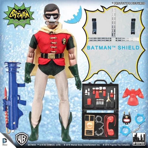 Batman Classic TV Series 8 Inch Figures &quot;Breather&quot; Deluxe Batman &amp; Robin Variants With Accessories